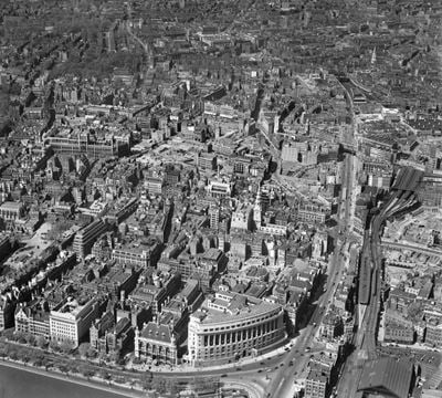 Unilever House, Ludgate Circus and the surrounding area, London, 1946