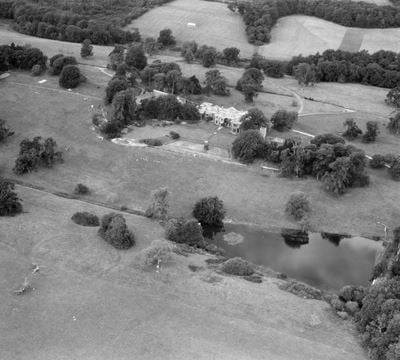 Buckland House and the Fish Pond, Buckland Filleigh, 1947