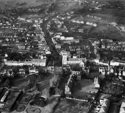 St John the Baptist's Church and environs, Barnet, 1948