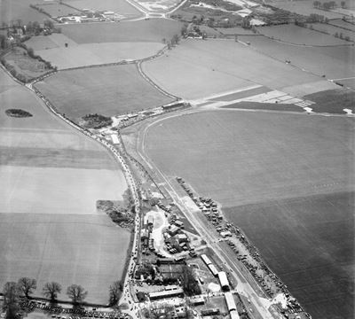 Westhampnett, Goodwood Motor Circuit on a race day, 1949
