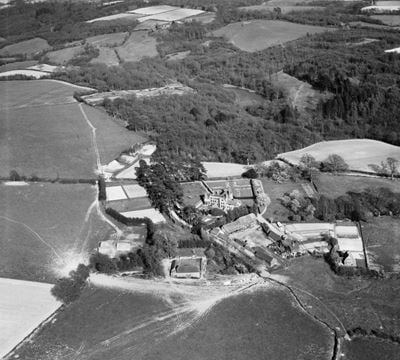 Treemans and surrounding countryside, Horsted Keynes, 1949