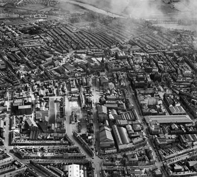The city centre, Preston, 1949