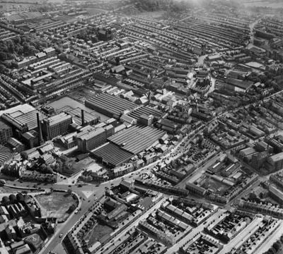 Horrockses, Crewdson and Co Ltd Yard Works (Cotton) and environs, Preston, 1949