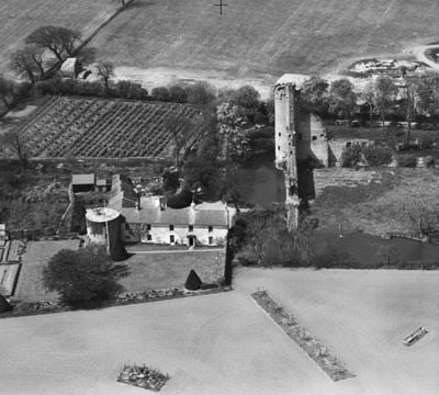 Caister Castle, West Caister, 1947. This image has been produced from a print.