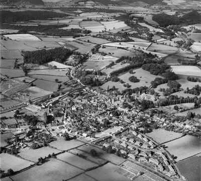 The town, Much Wenlock, 1952
