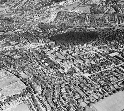 Central Square, Big Wood and environs, Hampstead Garden Suburb, 1952