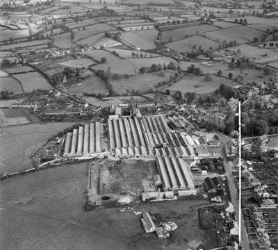 Purnell and Sons Ltd Printing Works, Paulton, 1952. This image was marked by Aerofilms Ltd for photo editing.
