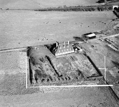The Rectory, Adisham, 1952. This image was marked by Aerofilms Ltd for photo editing.