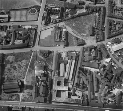 The Taylor Tunnicliff & Co Ltd Works on Normacot Road and environs, Longton, 1953