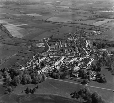 The village, Woodstock, from the south-west, 1948. This image has been produced from a print.