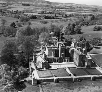 Powderham Castle, Powderham, 1948. This image has been produced from a print.