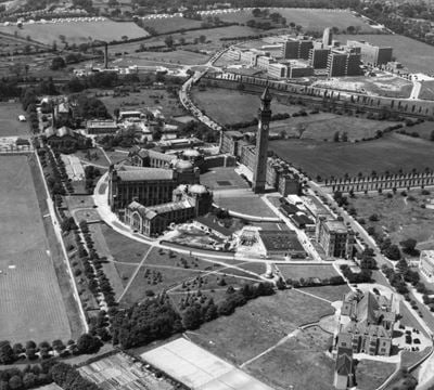 The University of Birmingham, Edgbaston, 1948. This image has been produced from a print.