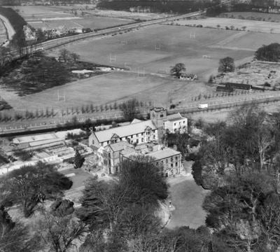 Weetwood Hall, Weetwood, 1948. This image has been produced from a print.