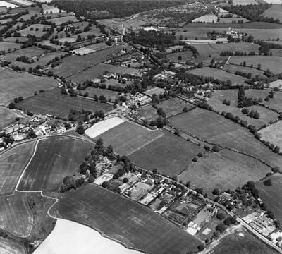 The village, Fryerning, 1948. This image has been produced from a print.