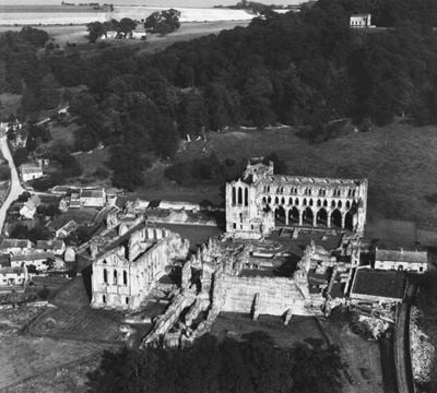 Rievaulx Abbey, Rievaulx, 1948. This image has been produced from a print.