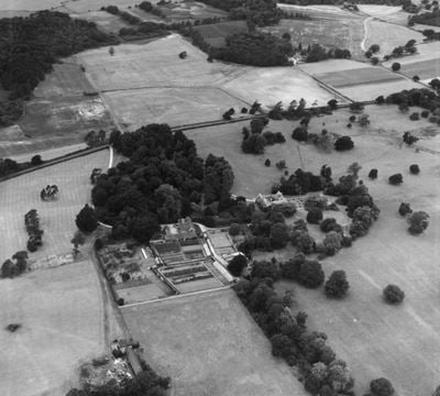 Bisterne Manor, Bisterne, 1949. This image has been produced from a print.