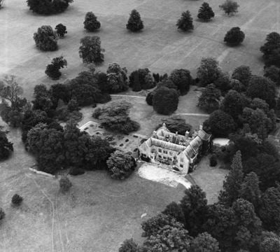 Bisterne Manor, Bisterne, 1949. This image has been produced from a print.