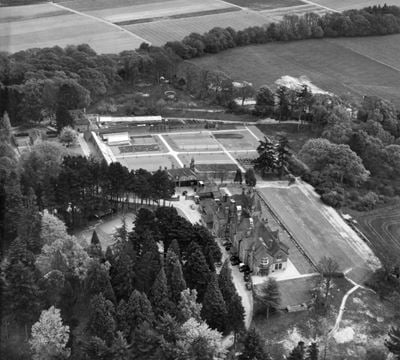 Plant Protection Ltd Fernhurst Research Station at Verdley Place, Fernhurst, 1951. This image has been produced from a print.