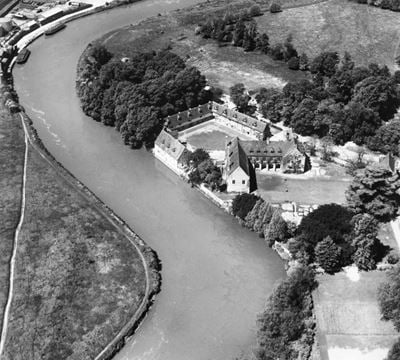 The Friars, Aylesford, 1951. This image has been produced from a print.