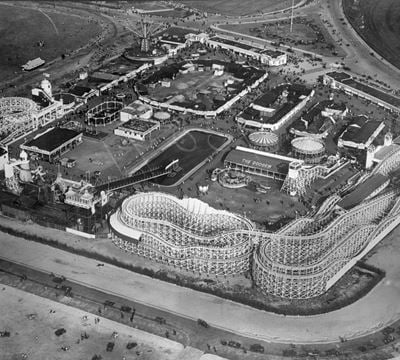 Pleasureland, Southport, 1925. This image has been produced from a copy-negative.