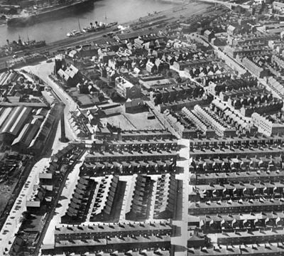 Lumley Street and environs, Barrow-In-Furness, 1925. This image has been produced from a copy-negative.
