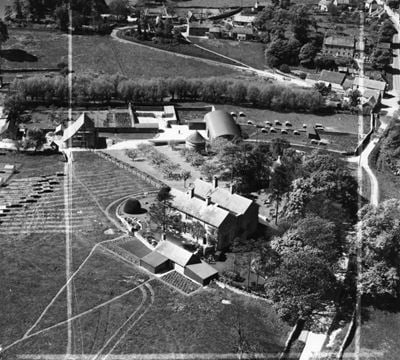 The Manor, Shilton, 1949. This image has been produced from a print marked by Aerofilms Ltd for photo editing.