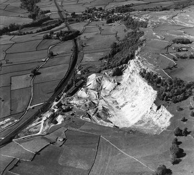 The Craven Lime Works, Langcliffe, 1949. This image has been produced from a print.