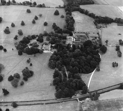 Bisterne Manor, Bisterne, 1949. This image has been produced from a print.