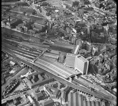 Leeds City Station and environs, Leeds, 1964
