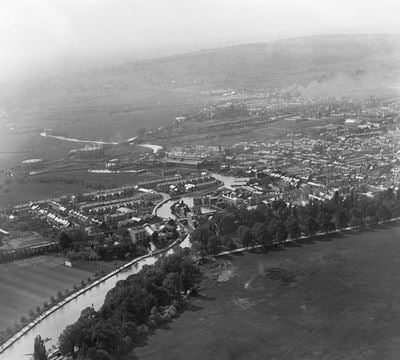 Grandpont, Oxford, from the south-east, 1920