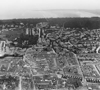 View over Weston-Super-Mare, Weston-Super-Mare, from the south, 1920