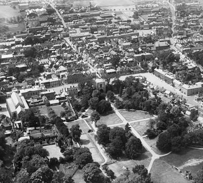 St James's Cathedral and Abbey Gardens, Bury St. Edmunds, 1920