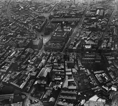 The town centre, Preston, 1920