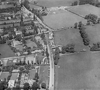 The junction of London Road and Malden Road, North Cheam, 1922