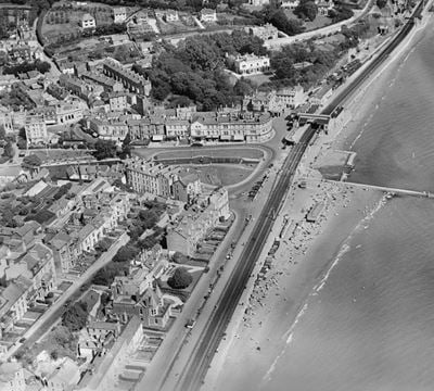 Marine Parade and York Gardens, Dawlish, 1928.