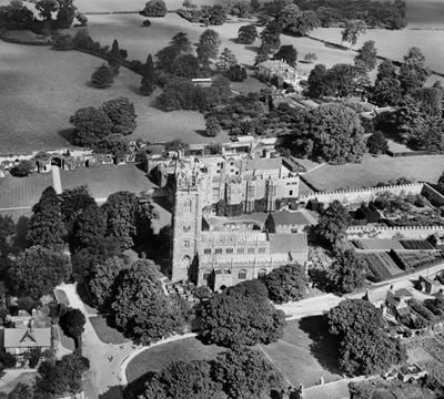 St Mary's Church and Thornbury Castle, Thornbury, 1928