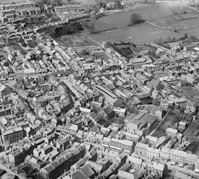 The Market Hall, Market Place and environs, Kendal, 1929