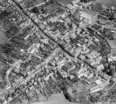 The Bull Ring and environs, Ashburton, 1930