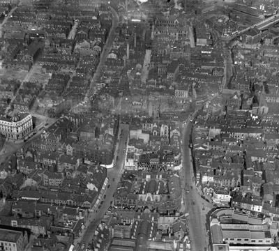Old Market and the town centre, Halifax, 1931