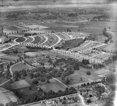Greenwich Cottage Homes and new housing around Marlborough Park and environs, Sidcup, 1932