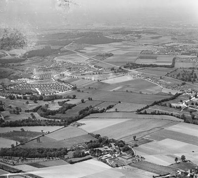 New housing site near Blackfen and Lamorbey Park Golf Course, Bexley, from the south-east, 1932