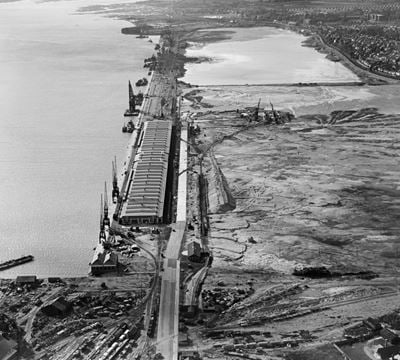 Reclamation of the Western Docks between Royal Pier and Millbrook, Southampton, 1933