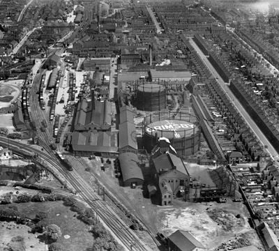 Grimsby Gas Works, Sheepfold Street and environs, Grimsby, 1933