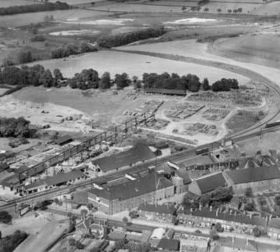 William Mallinson and Sons Timber Yard and the Northgate Maltings, Bury St Edmunds, 1933