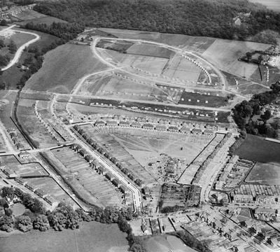 The Albany Park Estate under construction to the north of Hurst Road, Bexley Woods, 1934