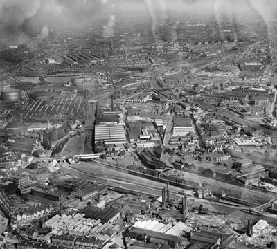 The Kingston Metal Works and adjacent industrial works, Smethwick, from the north-west, 1934