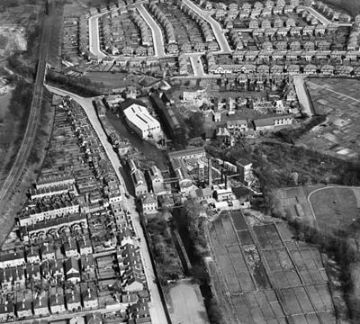 The British Industrial Solvents Chemical Works, Mill Lane and the Linoleum Works, Carshalton, 1935