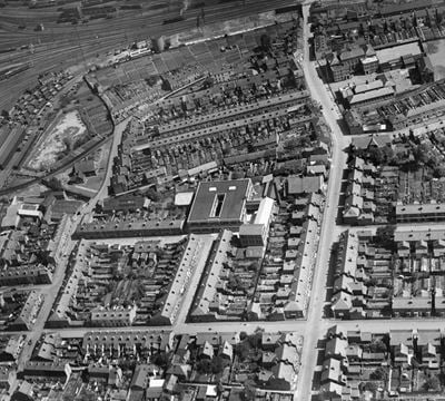 The Gloucester Shirt Co on Magdala Road and surrounding area, Barton, 1935