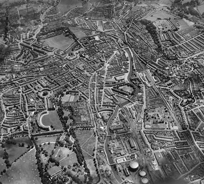 The city, Bath, from the north-west, 1935