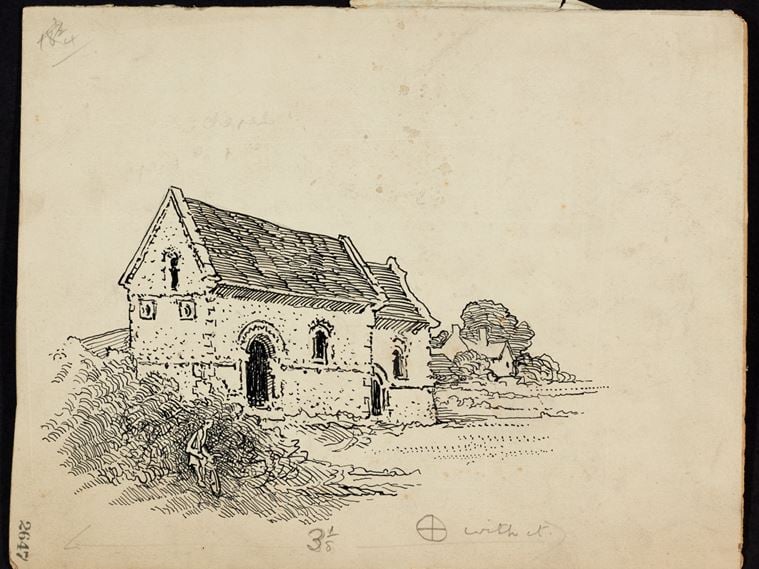 A view from the south-west of the Chapel of St Mary Magdalene